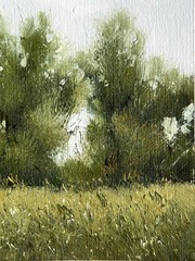 Original Landscape Oil Painting Impressionist Art 13x18cm 5×7 Cottagecore Decor