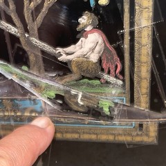Pair of Neoclassical Reverse Paintings on Glass with Many Intricate Paintings