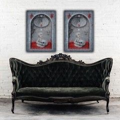 life and death wall art painting canvas contemporary modern realism figurative