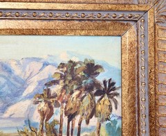 Paul Grimm Original Oil Painting Desert CA Palm Springs Landscape Signed Framed!