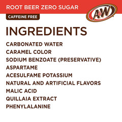 Zero Sugar Root Beer Soda, 12 Fl Oz Cans, 12 Count