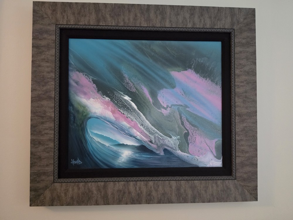 Original Ashton Howard „Moving Water acrylic pain on canvas hand signed