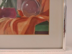 Vintage Still Life Artwork Signed And Dated By The Artist Nicely Framed.RARE!