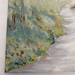 Original Art Acrylic Painting On Canvas COA By Juan Corral Signed 11” X 14”