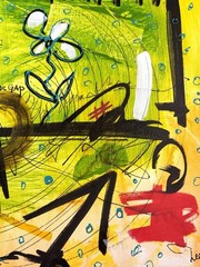 Original Abstract Expressionism 12×16 Vibrant Handmade Signed Fine Art 316