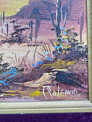 Palencia Mexican South West Desert Scene Original Oil Canvas Landscape Painting