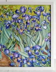 Irises Vincent Van Gogh’s handpainted copy oil painting 19.7×27.5 in