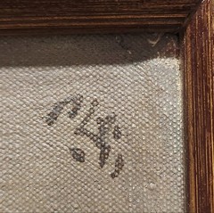 ROBERT PHILIPP Original ~ AMERICAN MASTER ~ 1940s Signed HAUNTING PORTRAIT