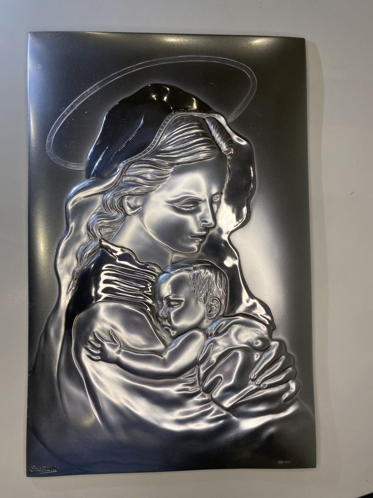 6It3 Painting. Size 24.7*16 cm. 194 g. Hallmarks in the lower left corner.