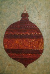 Christmas Tree Ornament Casein Painting-1960s-William Gorman