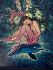 Christian Riese Lassen Art on Canvas Set (3) w/ COA –“Caress” “Ocean Angel” KISS