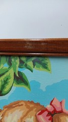 Paint by Number Paintings Puppies Puppy Wood Framed MCM Set Of 2 Vintage