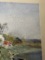 Bladen Tasker Snyden (American 1864 1923) Landscape Original Watercolor 10″ x 8″