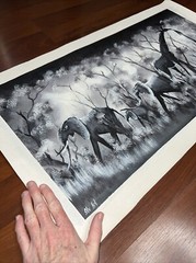 AUTHENTIC African Elephant Painting (NOT a Print) Original African Art UNFRAMED