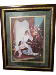 „Mother, May I Play“ by Fran Di Giacomo Signed In-Plate 2004 Lithograph VTG 1978