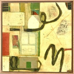 Original Abstract 12×12 Acrylic Painting on Wood Panel, Holly Hammond