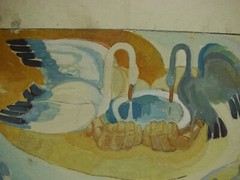 Ukrainian Soviet monumental painting sketch nature conservation animals birds