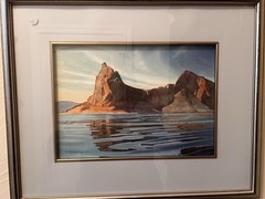 Watercolor, David Drummond, AWS. “Quiet Noon” Framed 21”x18”, ~14X10 W/out Frame