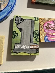 SpongeBob SquarePants hand-painted 4 x 6 canvas ￼