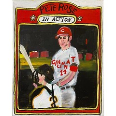 Pete Rose Original 16×20 Acrylic by Sergio Santos @ElSantosWorld
