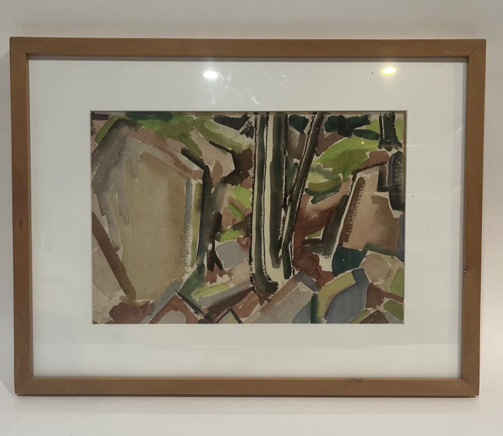 Jim Miller-Melberg, American (1929-2017) „WillPower“ Watercolor Painting