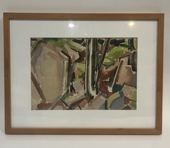 Jim Miller-Melberg, American (1929-2017) „WillPower“ Watercolor Painting
