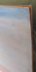 Old Vintage Artist Signed Pastel Art Painting Drawing Nautical Ship Landscape
