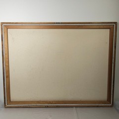 MCM Seascape Painting Monochromatic Sepia Signed Collins Tonalism Framed 41 x 31