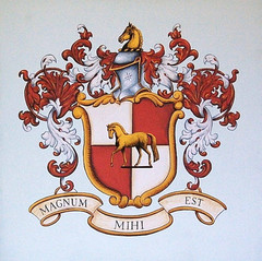 Heraldry Coat of Arms Artwork, Custom Family Crests Hand Painted on Canvas