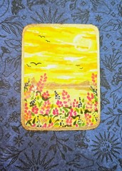 Aceo original art cards | Summer Day| Billie Klemm