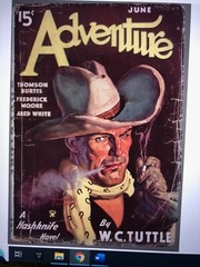 Rare Original 1930s Western Illustration Art Painting Cowboy