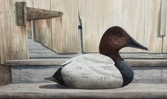 Original Mildred Sands Kratz (1923-2013) PA Artist Hunting Decoy Duck Watercolor