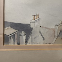 Watercolor “St. Ives Harbour” Signed J. Dean Land’s End, Cornwall 10×12”