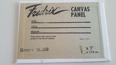 CANVAS PANEL BOARD OIL PAINTING PICTURE/WALL HANGING/ BROWN BACKGROUND/W FLOWERS