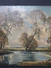 George Davidson Scottish Aberdeen River Landscape Early 20th Century