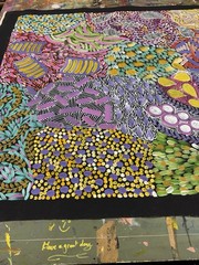 Karen Bird Ngale 💕💕Aboriginal Art 94cm X 92cm COA Supplied. KB27MD