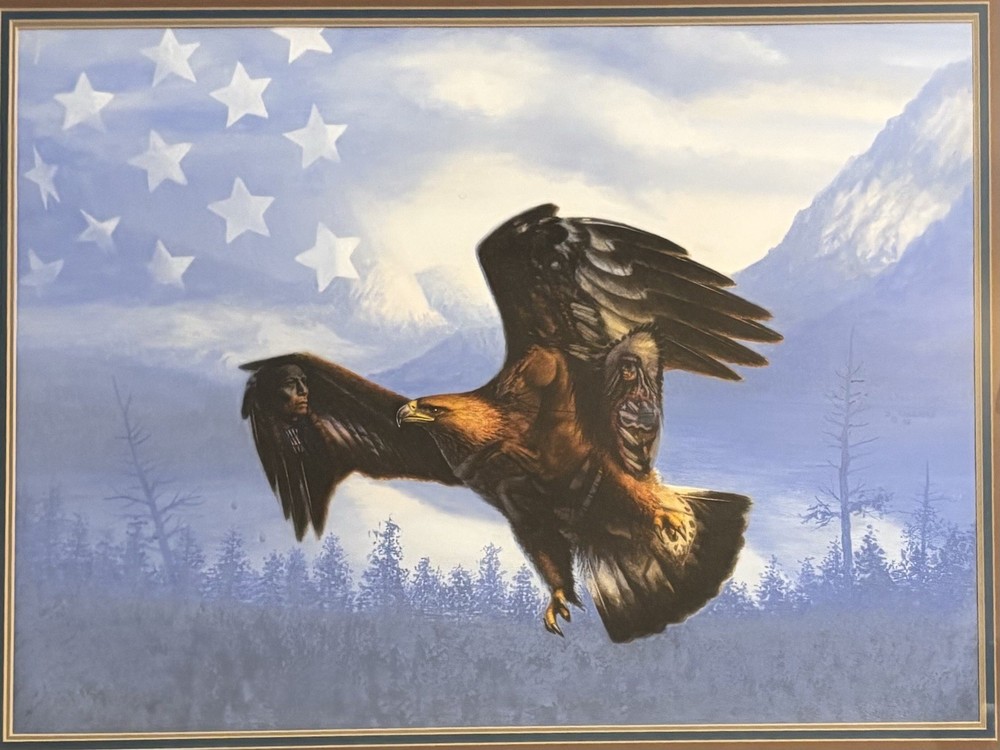 David Kaskaske Original Watercolor “Wings Of Freedom” Vintage 1990