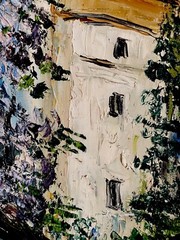 Original Oil Painting of Street Scene by Tea Sternklar Framed, In Excellent Cond