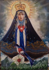 Acrylic/Canvas by Eduardo Miguel Martinez cuban Art 59x70cm