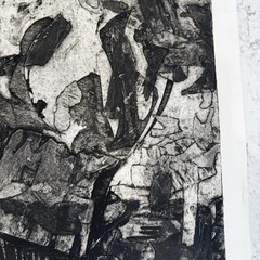 Vtg Nick Dante Vaccaro Limited Ed 1/6 Collagraph Print Signed Growth 22.5×27 BH