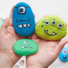 Large Rocks for Painting, 10PCS River Rocks for Painting, 3-4 Inches Flat Smooth