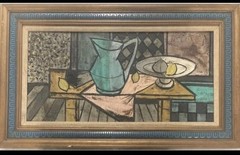 Antoine Villard (1920-2003) oil painting on canvas “Still Life”