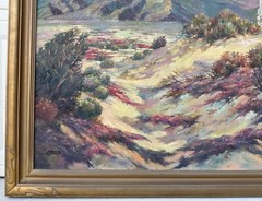 Frances Upson Young (1870 – 1950) Oil Painting The Edge of the Desert