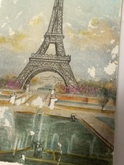 29-Eugene VEDER (1876-1936) French Artist Parisian St Scene Hand Colored Etching