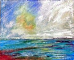 GERARD 18X24 IN – Abstract Expressionist Original Acrylic Painting Sescape