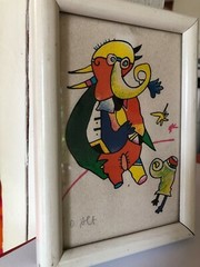 „Spielerei“, Ottmar Alt, Serigraphie, ca.1990, 11×16 cm