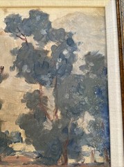 ANTIQUE PAINTING EARLY CALIFORNIA IMPRESSIONIST LANDSCAPE EDWIN AARDAL DISNEY
