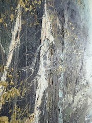 Vintage Signed Oil Painting Impasto Landscape 24×20 Framed MCM