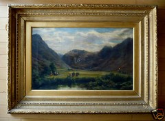 DAVID FARQUHARSON, LISTED, REALISM RARE Scotland Oil Landscape MASTERWORK WOW!!