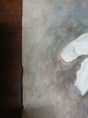 1913 Watercolor Art Easter Lillies Artist Marquerite Arrell 17″x 14″